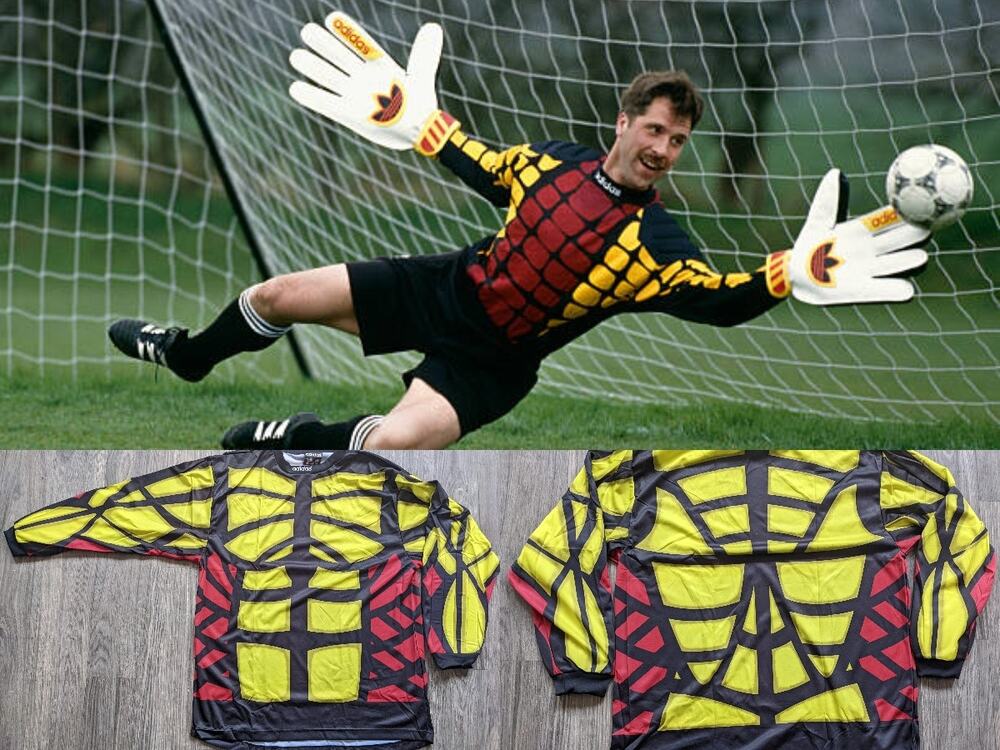 NWOT 90s ADIDAS Goalkeeper Predator football jersey World Cup XL Soccer lemon US